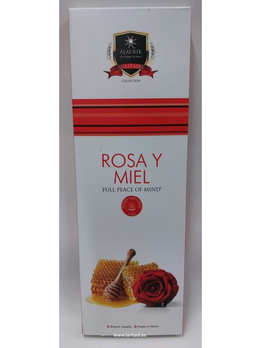 Incienso Alaukik Rose+Honey (Rosa+Miel) 90gr 